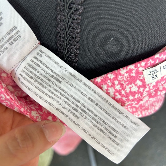 Abercrombie and fitch Women’s Pink Floral Midi Wrap Skirt - Picture 5 of 9